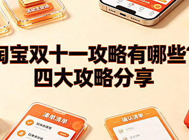 淘宝双十一攻略有哪些?四大攻略分享与实战指南