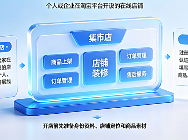 什么是淘宝集市店?怎么开淘宝集市店?
