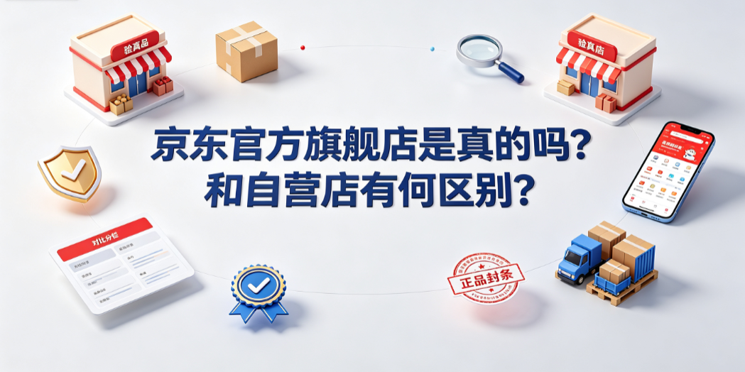 京东官方旗舰店是真的吗?和自营店有何区别?