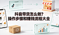 抖音带货怎么做?操作步骤和赚钱流程大全