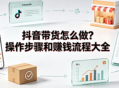 抖音带货怎么做?操作步骤和赚钱流程大全