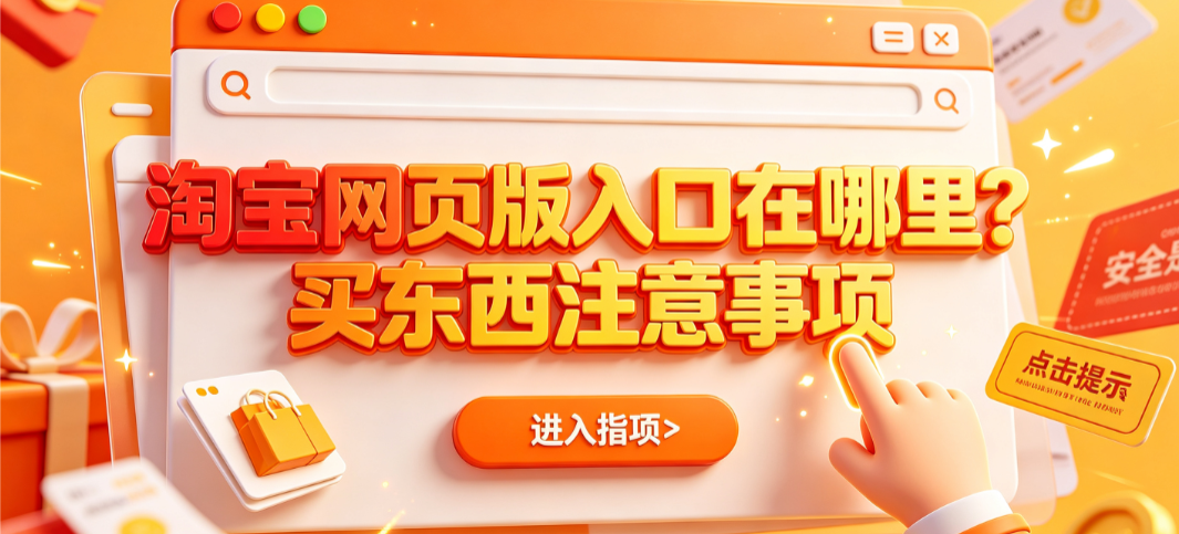 淘宝网页版入口在哪里?买东西注意事项