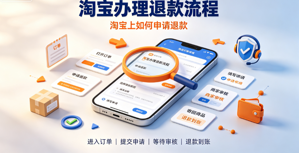 淘宝办理退款流程_淘宝上如何申请退款详细指南