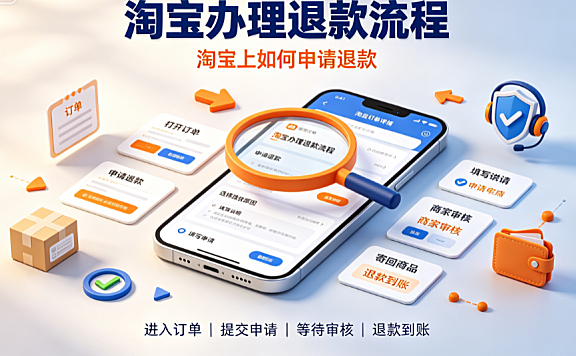 淘宝办理退款流程_淘宝上如何申请退款详细指南