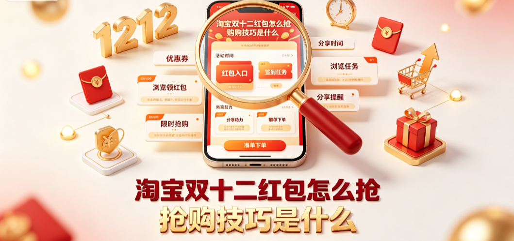 淘宝双十二红包怎么抢?抢购技巧是什么?