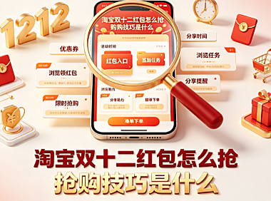 淘宝双十二红包怎么抢?抢购技巧是什么?