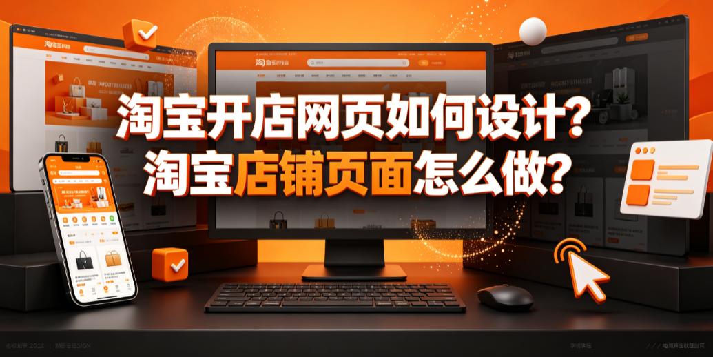 淘宝开店网页如何设计?淘宝店铺页面怎么做?全链路装修指南