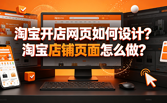 淘宝开店网页如何设计?淘宝店铺页面怎么做?全链路装修指南