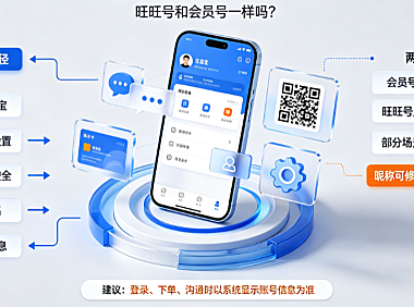 淘宝账号在哪里看?旺旺号和会员号一样吗?查看路径与标识解析