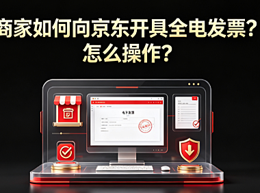 商家如何向京东开具全电发票?怎么操作?