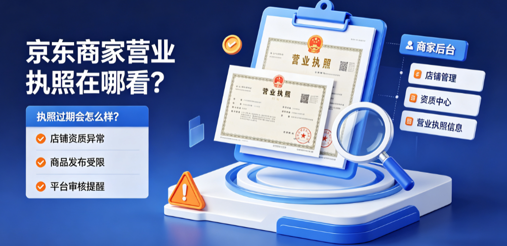 京东商家营业执照在哪看?执照过期会怎么样?