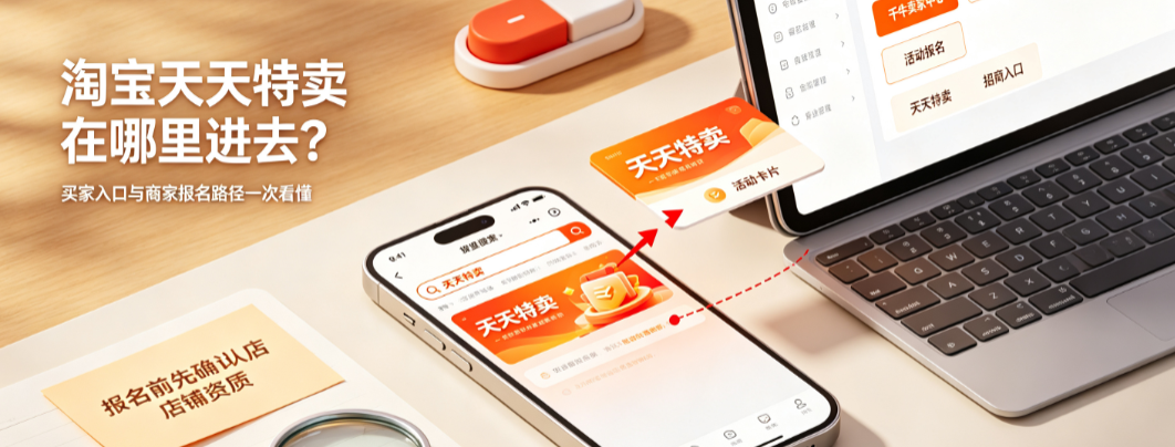 淘宝天天特卖在哪里进去?怎么报名?附报名入口