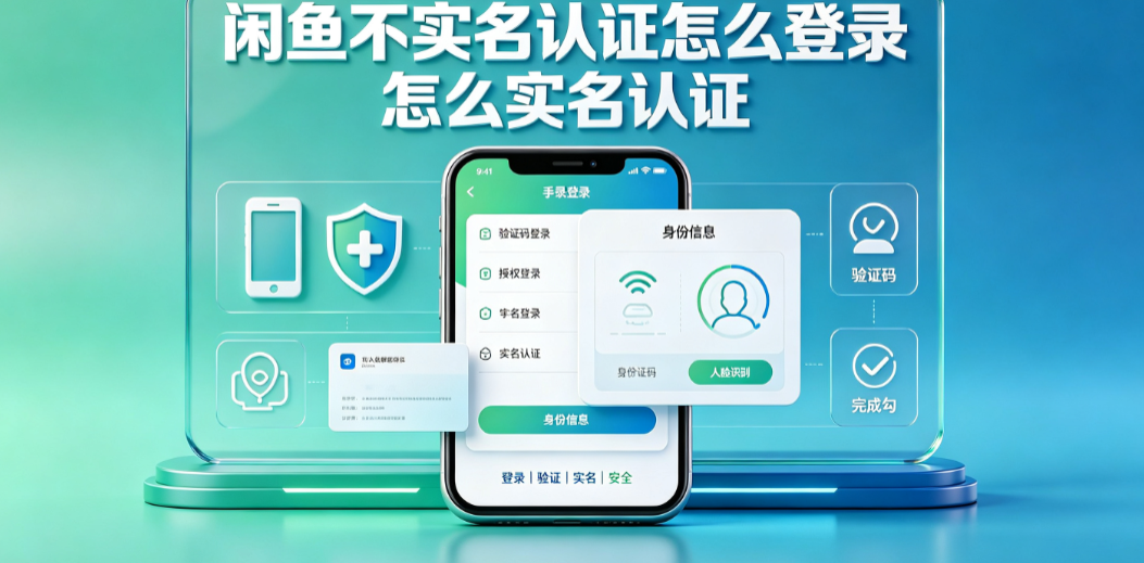 闲鱼不实名认证怎么登录?怎么实名认证?