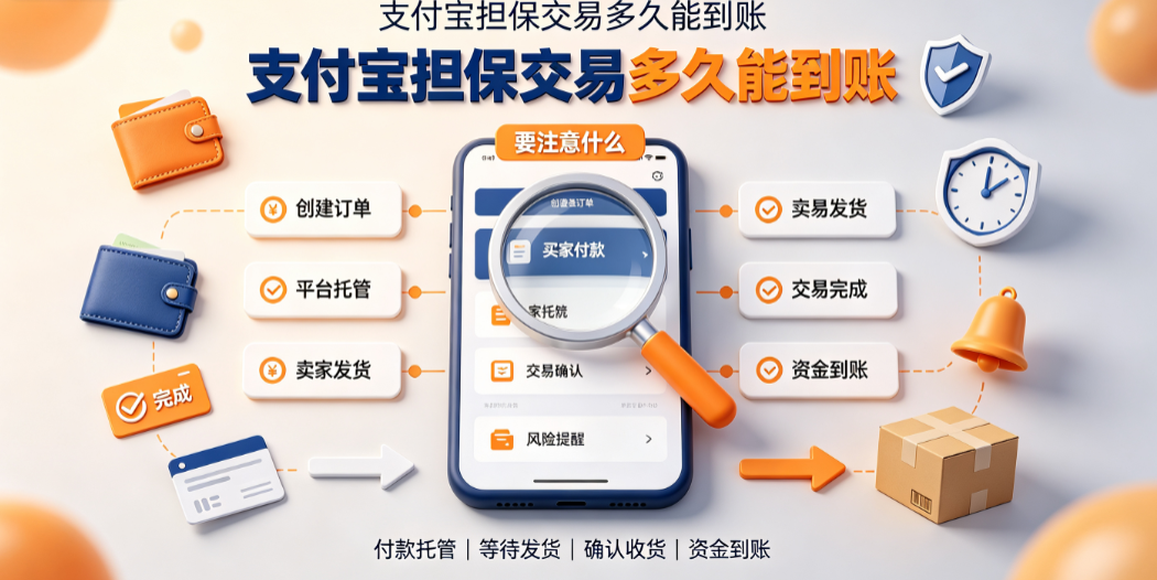 支付宝担保交易多久能到账?要注意什么?资金结算全解析