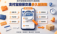支付宝担保交易多久能到账?要注意什么?资金结算全解析