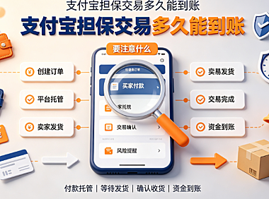 支付宝担保交易多久能到账?要注意什么?资金结算全解析