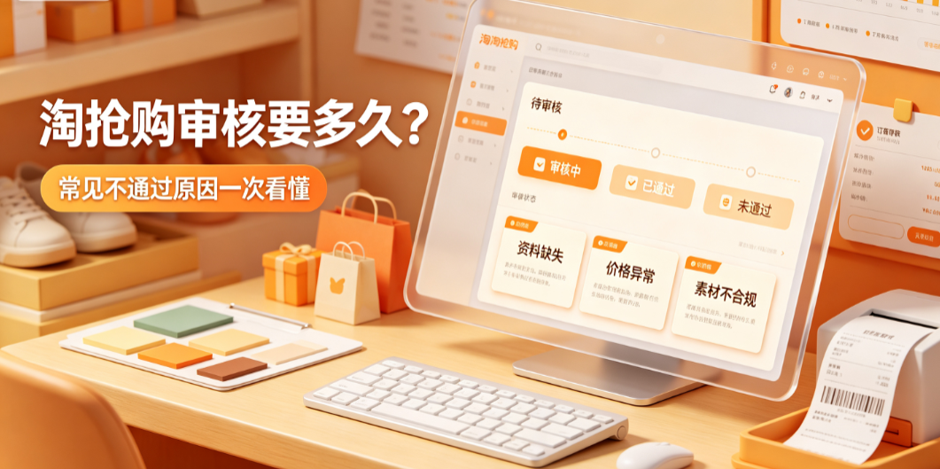 淘抢购报名审核时间是几天?审核不通过原因是什么?