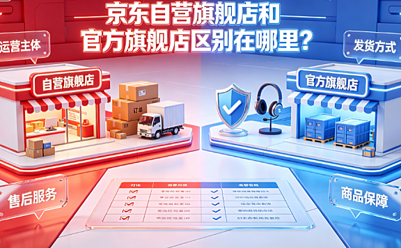京东自营旗舰店和官方旗舰店区别在哪里?