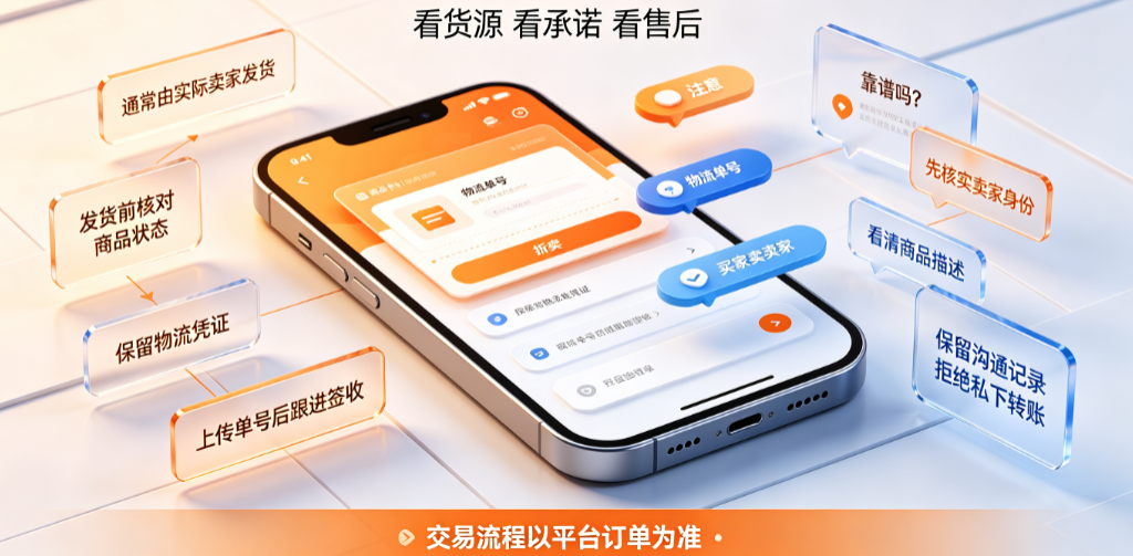 闲鱼一键转卖是谁发货?靠谱吗?