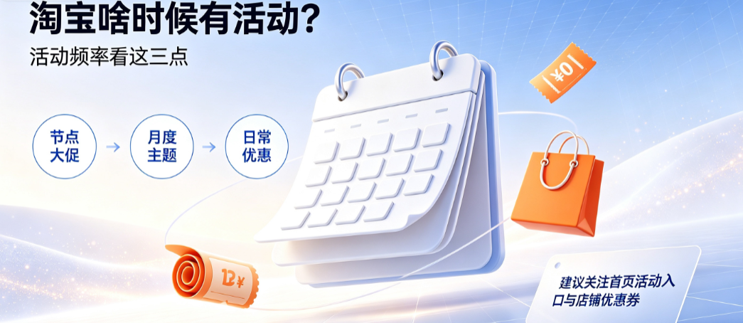 ?淘宝啥时候有活动?每个月都会有吗?