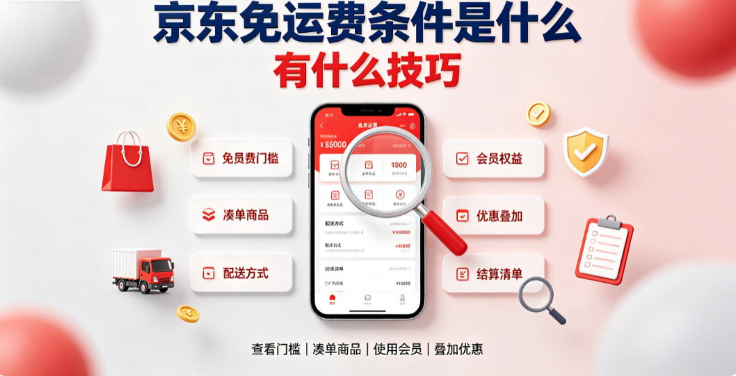 京东免运费条件是什么?有什么技巧?