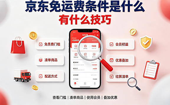 京东免运费条件是什么?有什么技巧?