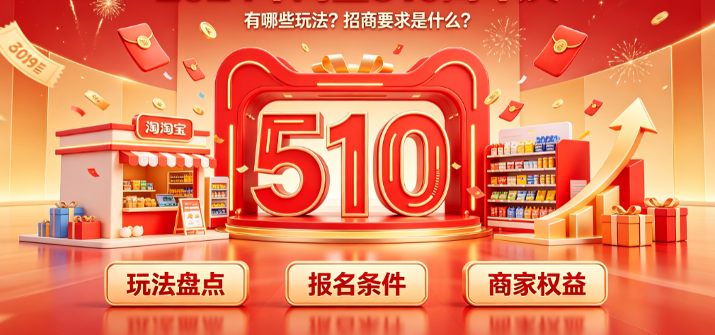 2024年淘宝510周年庆有哪些玩法?招商要求是什么?