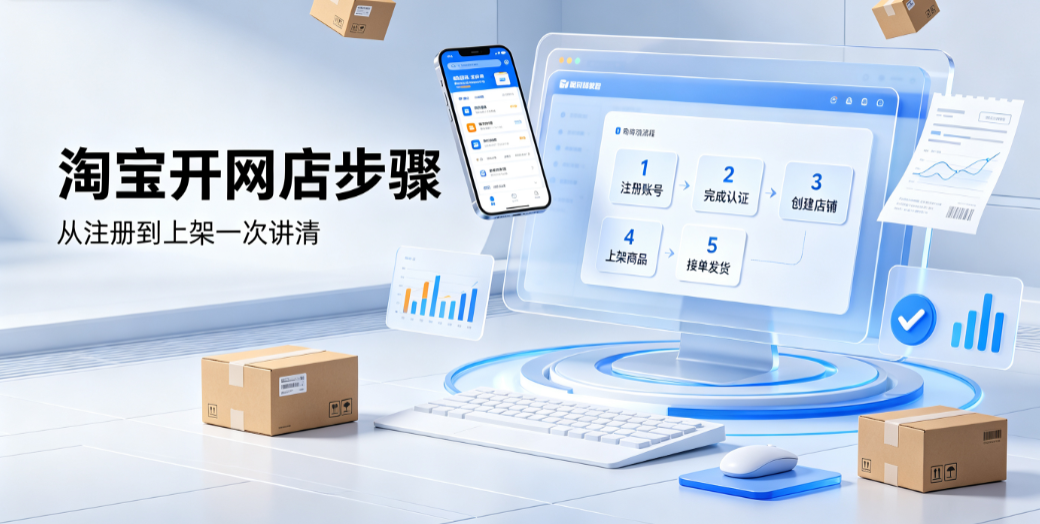 淘宝怎么开网店具体的步骤是什么_新手开店全流程指南