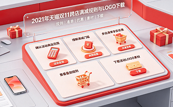 2021年天猫双11跨店满减使用规则及活动LOGO的下载