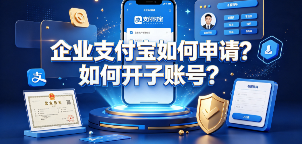 企业支付宝如何申请？如何开子账号？企业资金与权限管理指南