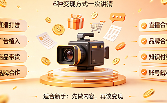 拍快手怎么赚钱?六种变现方式与实操指南