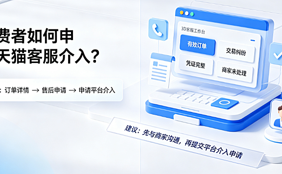 消费者怎么申请天猫客服介入?需要哪些条件? | 天猫维权实操指南