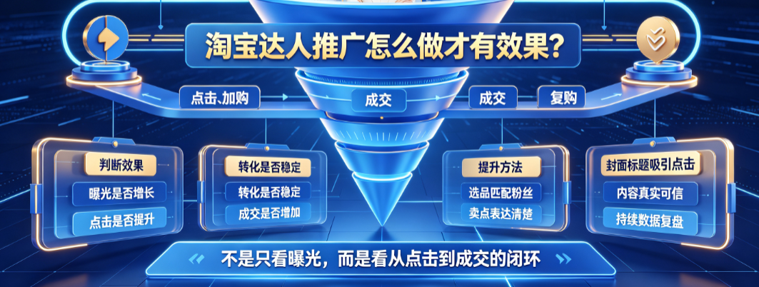 淘宝达人推广效果好吗?怎么做效果好?