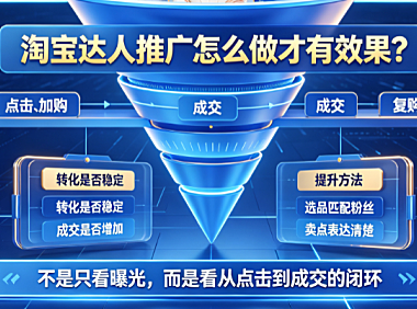淘宝达人推广效果好吗?怎么做效果好?