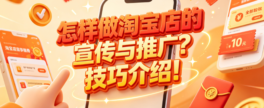 怎样做淘宝店的宣传与推广?技巧介绍!