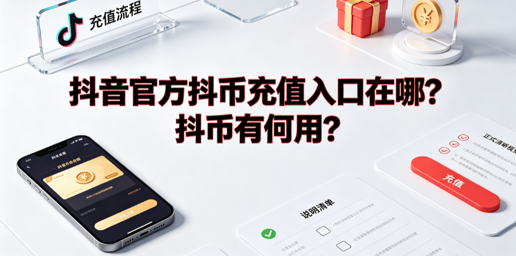 抖音官方抖币充值入口在哪?抖币有何用?