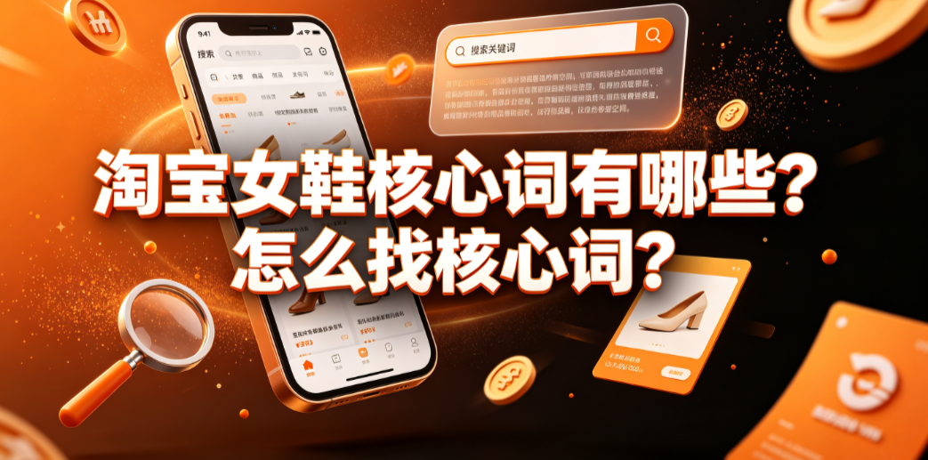 淘宝女鞋核心词有哪些?怎么找核心词?搜索运营与选词指南