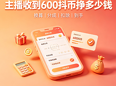 抖音直播间收益怎么算?主播收到600抖币挣多少钱?