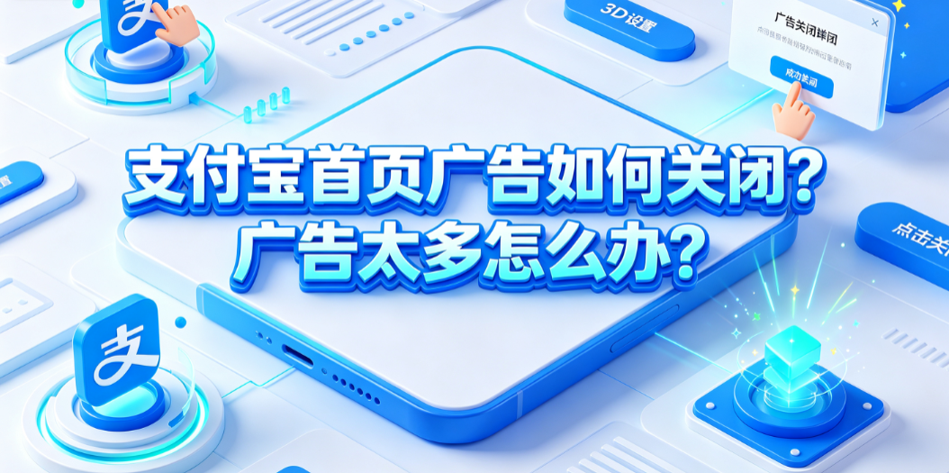 支付宝首页广告如何关闭?广告太多怎么办?系统设置与精简指南