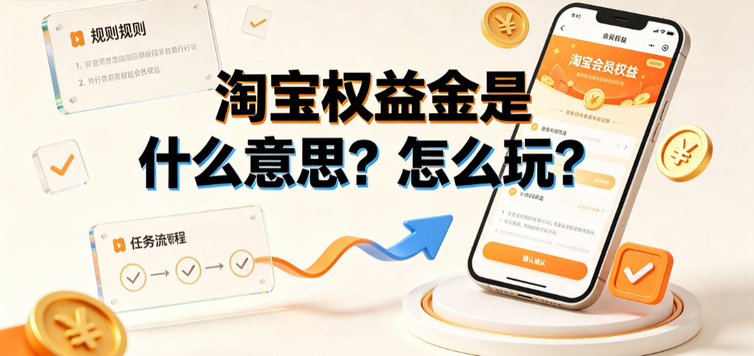 淘宝权益金是什么意思?怎么玩?完整获取与兑换指南