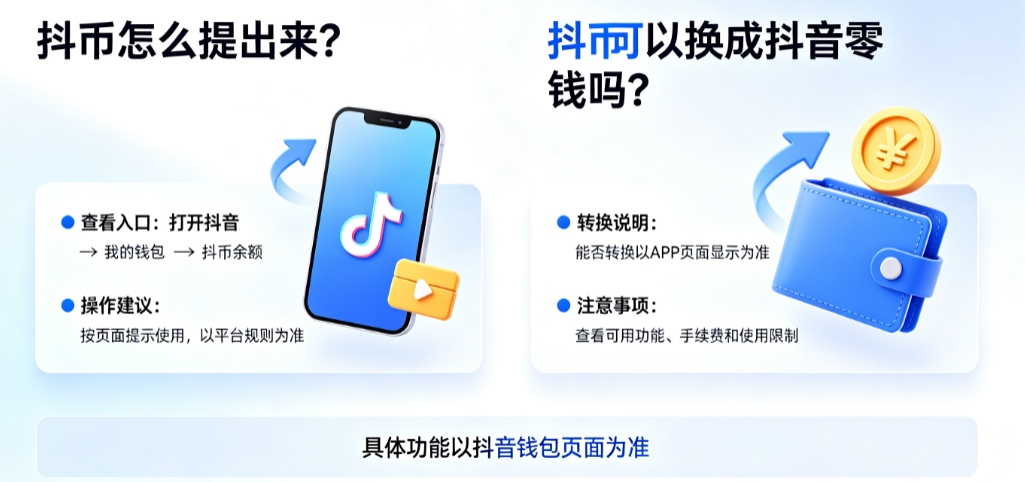 抖币怎么提出来?抖币可以换成抖音零钱吗? 