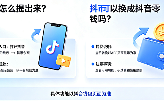 抖币怎么提出来?抖币可以换成抖音零钱吗?