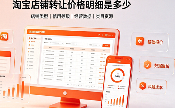 淘宝店铺转让价格明细是多少?转让有什么后果?如何估值?