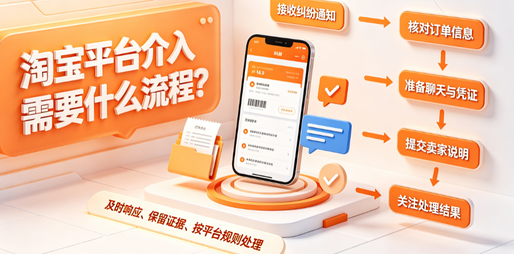 淘宝平台介入需要什么流程?卖家应该怎么做?