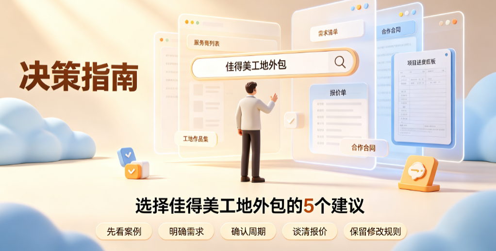 佳得美工地外包怎么样啊？