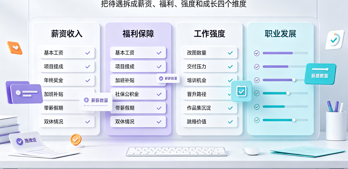 外包公司美工待遇怎么样？