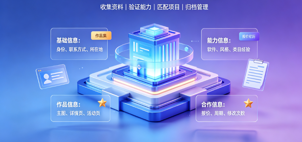 怎么弄美工外包人员信息？