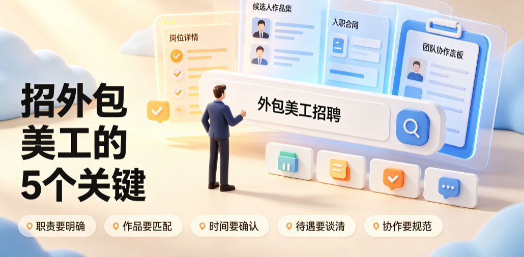 怎么找外包的美工人工作?