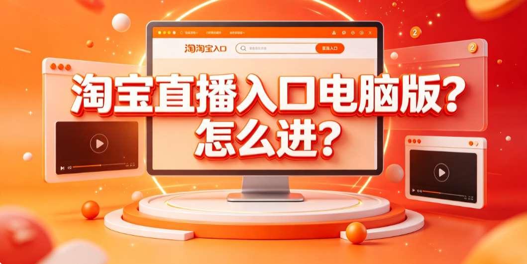 淘宝直播入口电脑版?怎么进?