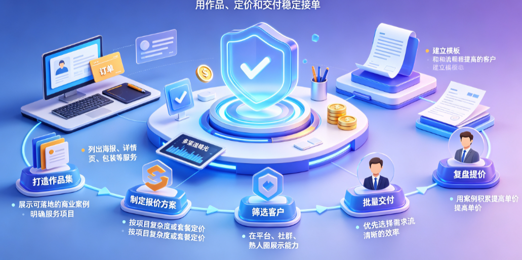 做美工外包怎么挣钱？